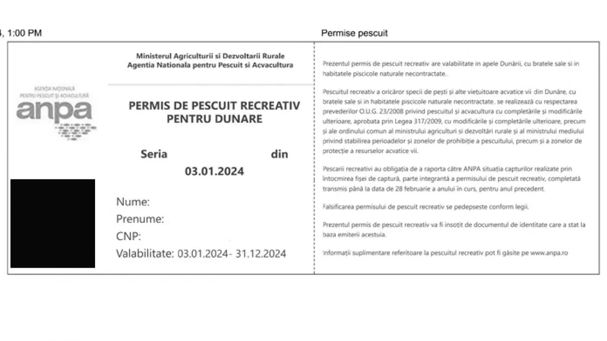 obținere permis de înnoptare ARBDD online pentru camping Delta Dunării